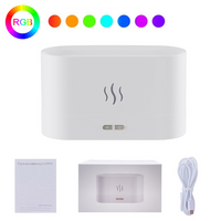 GlowMist Flame Humidifier – Colorful Light, Relaxing Aroma